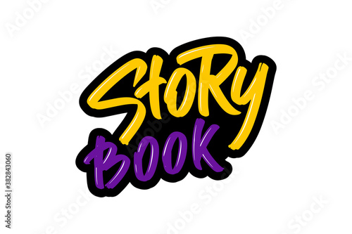 Story book lettering logo.