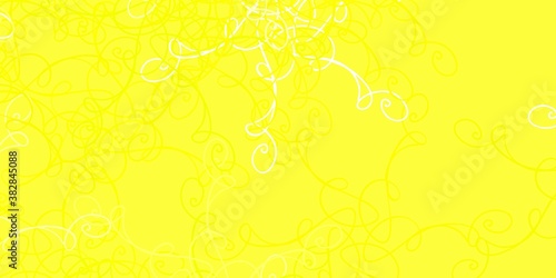 Light Yellow vector layout with curves.
