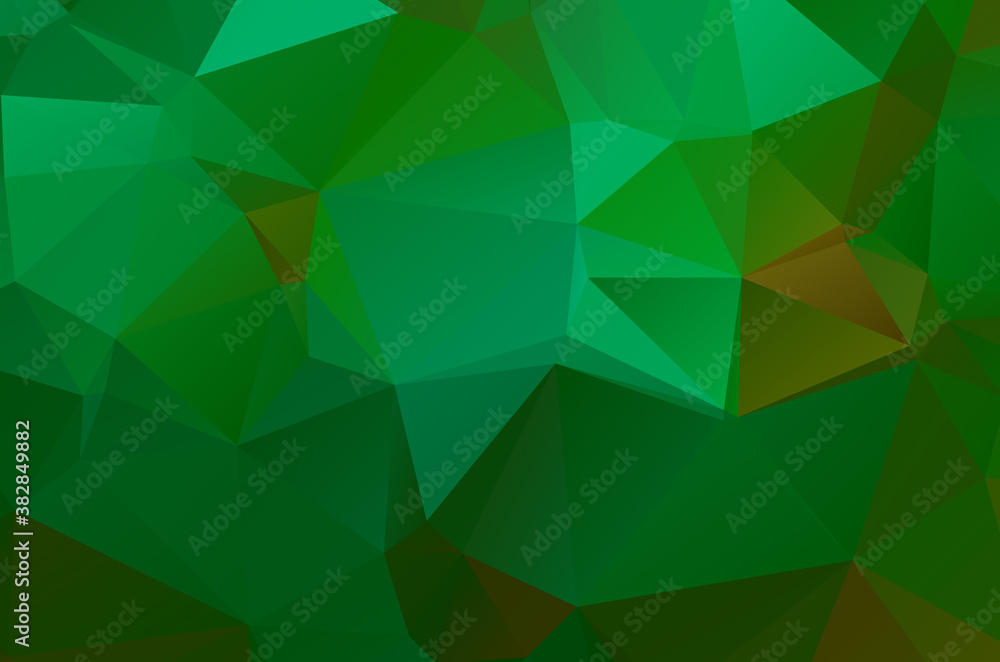 Gradient Green vector shining triangular layout. Glitter abstract illustration Gradient Green vector shining triangular layout. Glitter abstract illustration