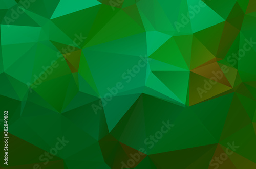 Gradient Green vector shining triangular layout. Glitter abstract illustration