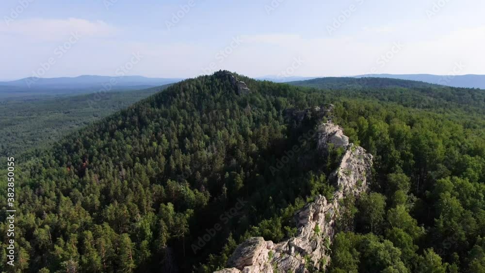aerial view of the ural mountains, arakul shikhan aerial view of the ural mountains, arakul shikhan
