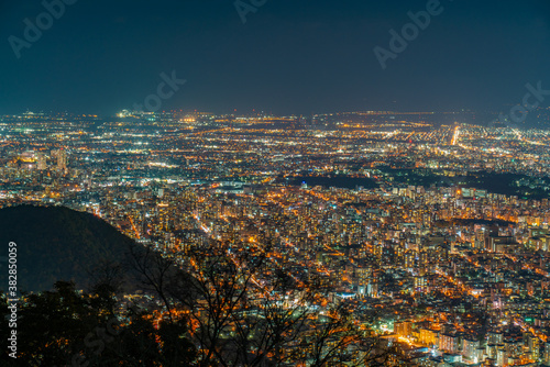 日本 北海道 札幌 藻岩山 夜景 