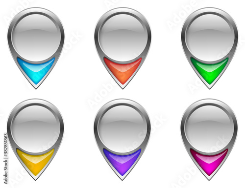 Free Download Location pin icons. Navigation icon. Map pointer - GFXLoad