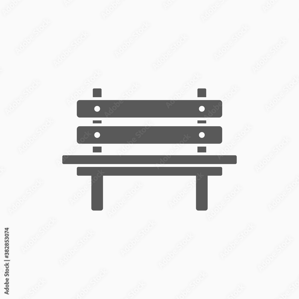bench icon, park bench vector illustration bench icon, park bench vector illustration