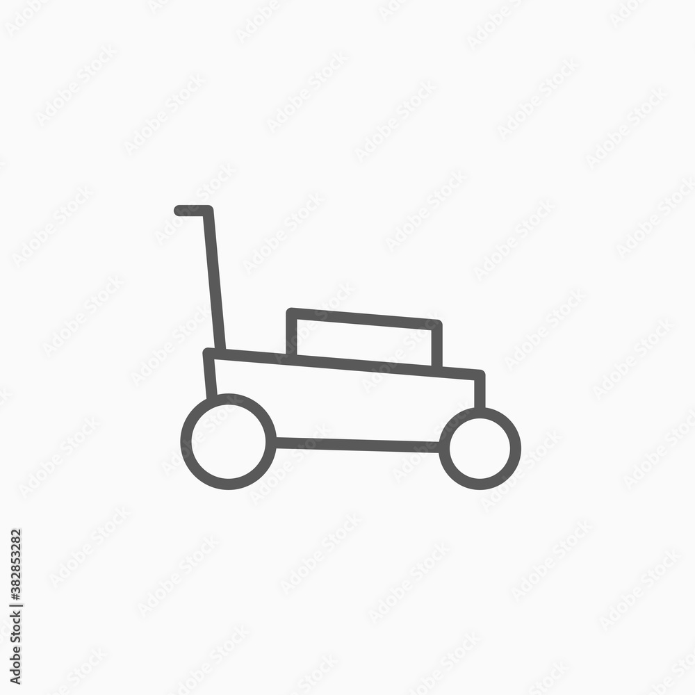 lawn mower icon, mower vector illustration lawn mower icon, mower vector illustration