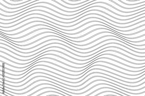 Lines in modern style. Line art minimalist print. Pattern geometric style. Technology background. Creative geometric wallpaper. Cover template, banner. Black and white vector illustration. © таня таня