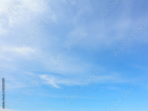 fantastic soft white clouds against blue sky