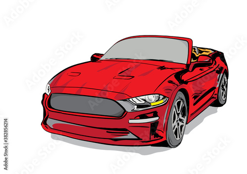 red sports car