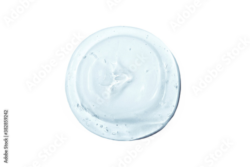 Papier peint Liquid drop of transparent cosmetic gel with micro bubbles, gel texture