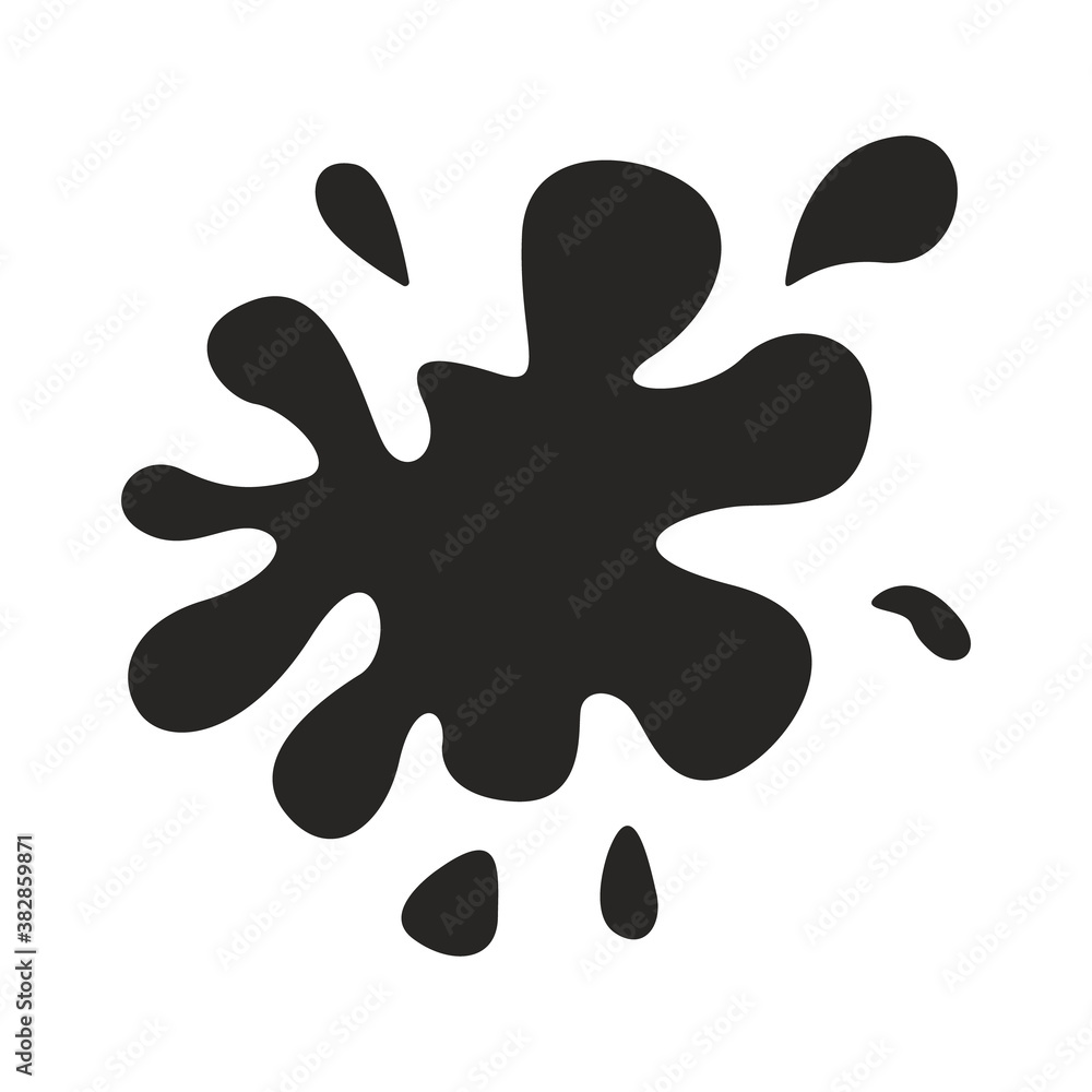 Drop texture isolated on white background. Black ink stain. Splash grunge texture. Vector illustration. Drop texture isolated on white background. Black ink stain. Splash grunge texture. Vector illustration.