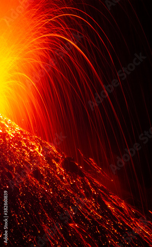 Stromboli beautiful eruption