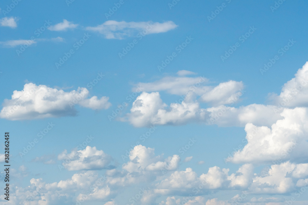 blue sky with white clouds close-up. Texture, template blue sky with white clouds close-up. Texture, template