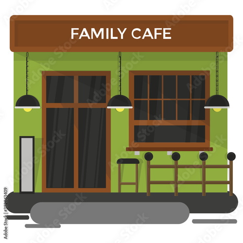 Family cafe, bar representation

