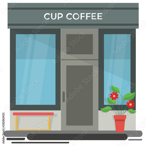 
A traditional style cafe names cup coffee for coffee and beverages 
