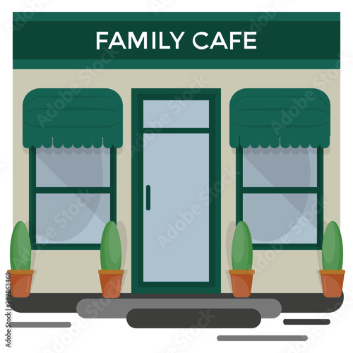 Family cafe, bar representation
