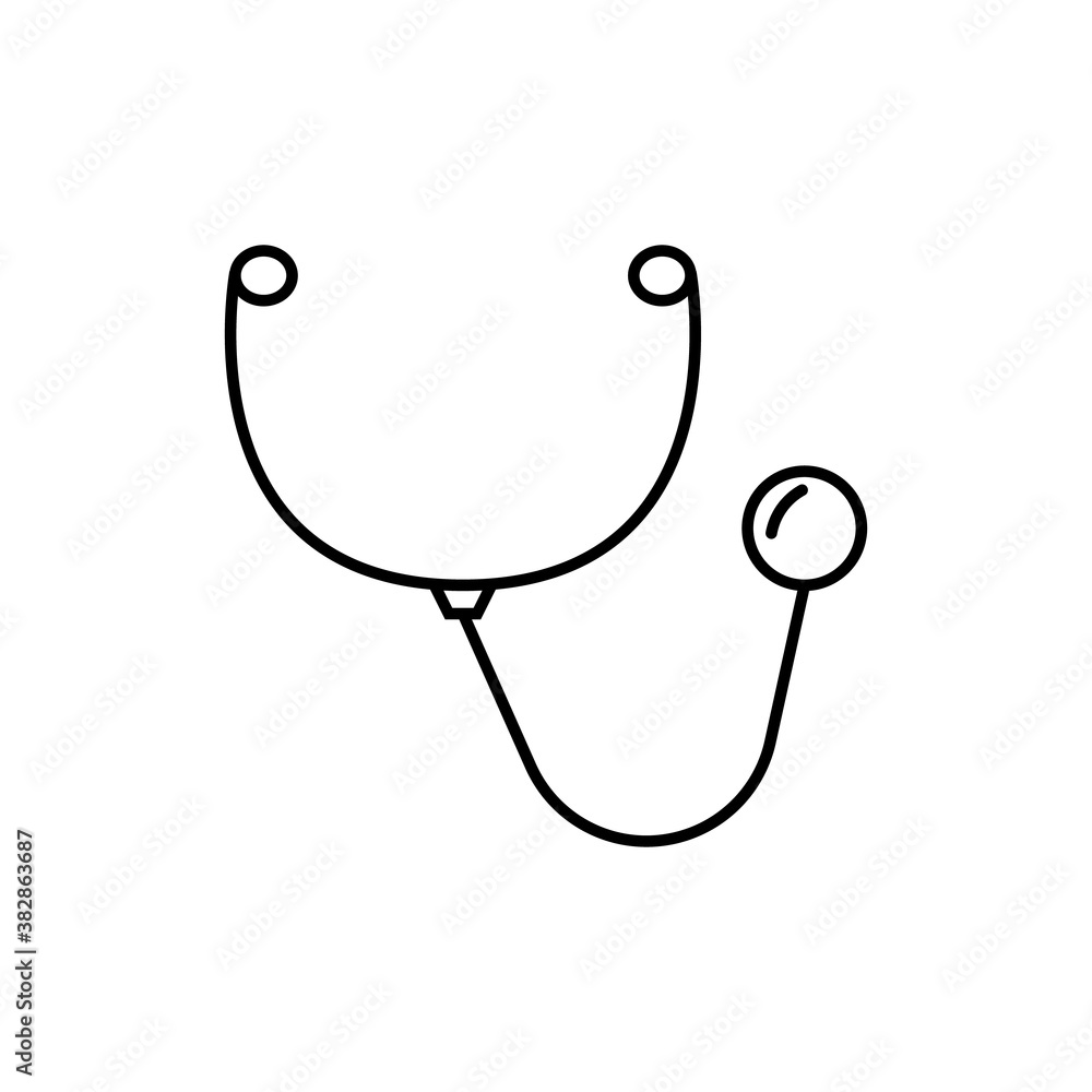 stethoscope icon element of vet icon for mobile concept and web apps. Thin line stethoscope icon can be used for web and mobile. Premium icon on white background stethoscope icon element of vet icon for mobile concept and web apps. Thin line stethoscope icon can be used for web and mobile. Premium icon on white background