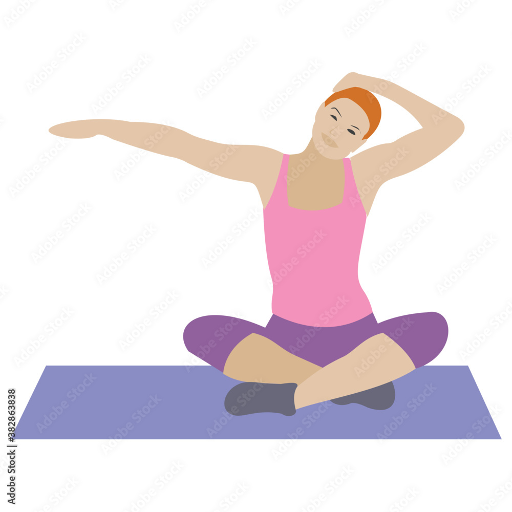 Aerobics workout flat icon design
Aerobics workout flat icon design