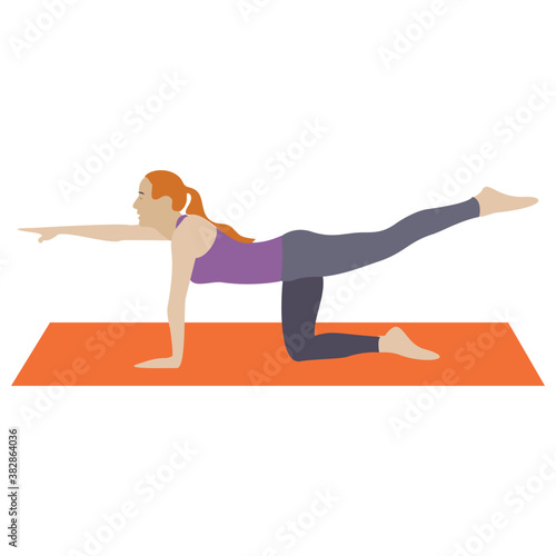 
Stretch muscle exercise, fitness exercise 
