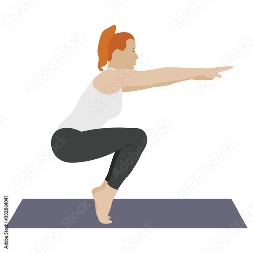 
Stretch muscle exercise, fitness exercise 
