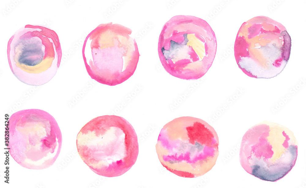 hand paint watercolor circle spots hand paint watercolor circle spots