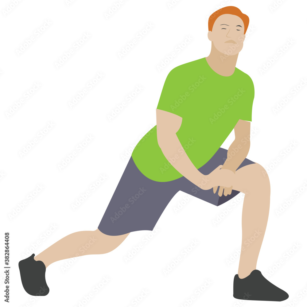 Stretch muscle exercise, fitness exercise
Stretch muscle exercise, fitness exercise