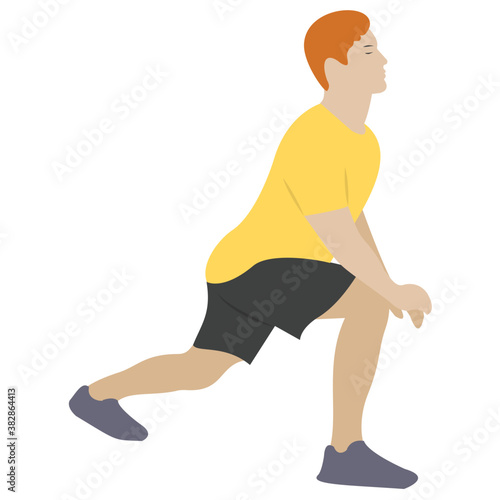 
Stretch muscle exercise, fitness exercise 
