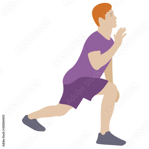 
Stretch muscle exercise, fitness exercise 
