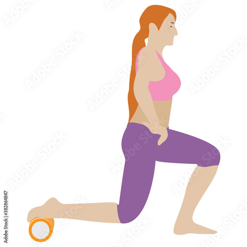 
Stretch muscle exercise, fitness exercise 
