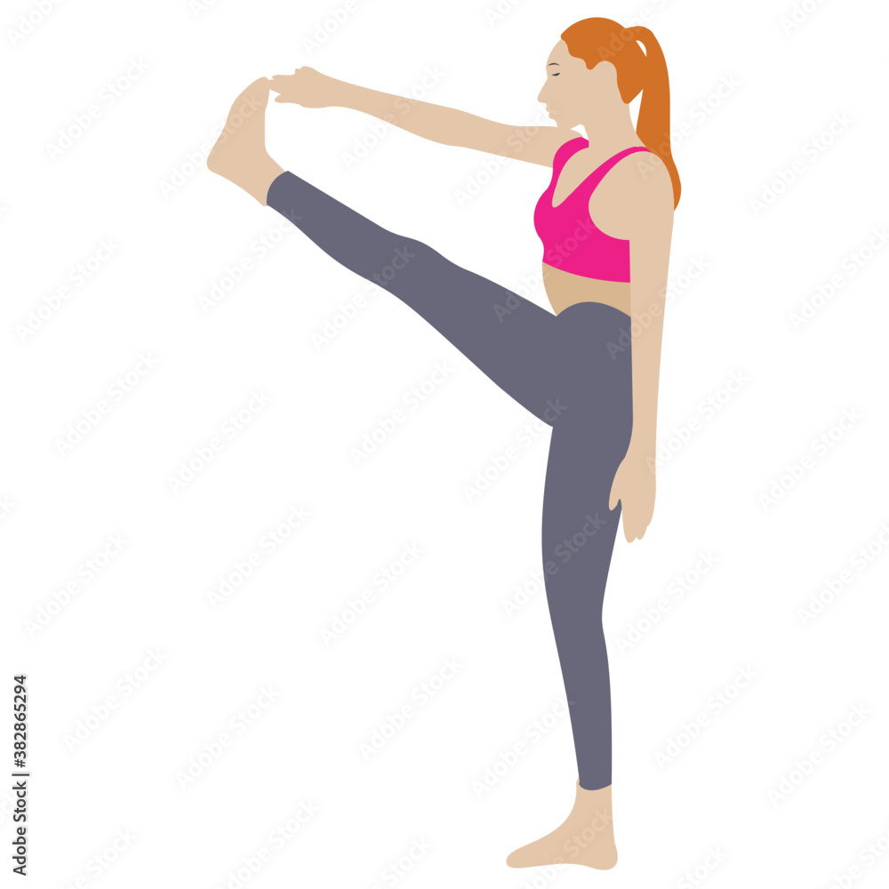 
Stretch muscle exercise, fitness exercise 
