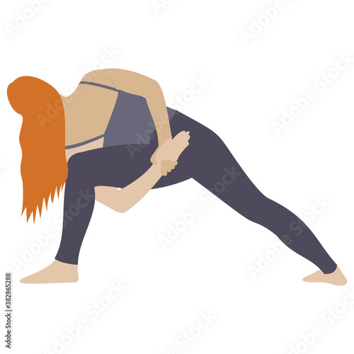
Stretch muscle exercise, fitness exercise 
