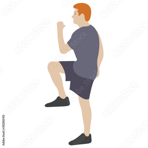 
Stretch muscle exercise, fitness exercise 
