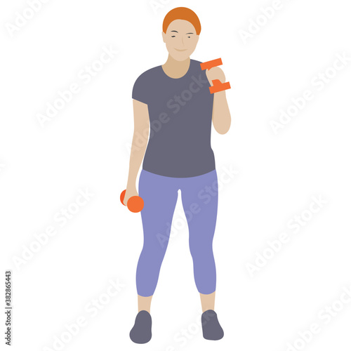 
Stretch muscle exercise, fitness exercise 
