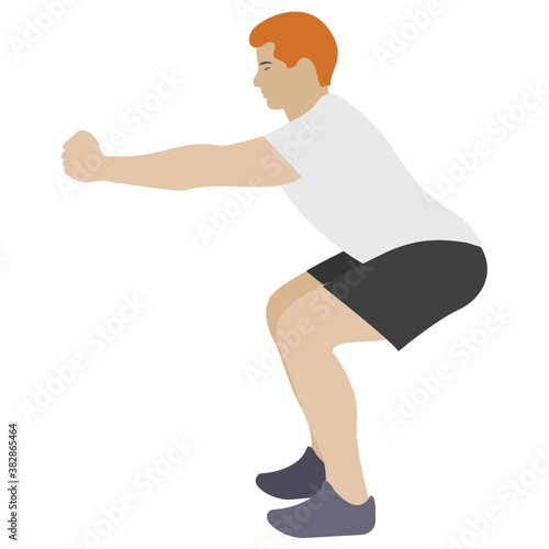 
Stretch muscle exercise, fitness exercise 

