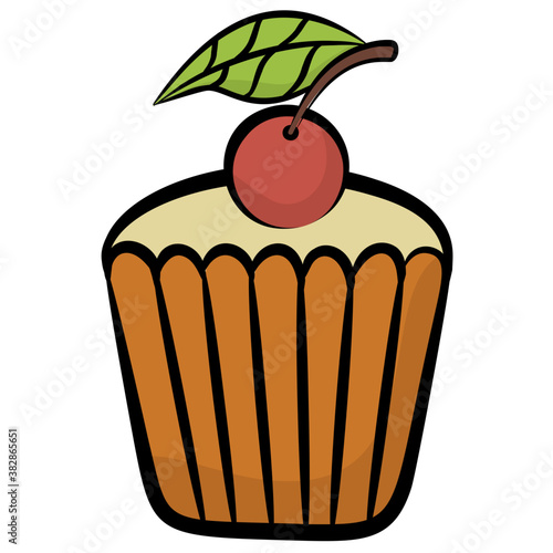 
A bakery item muffin
