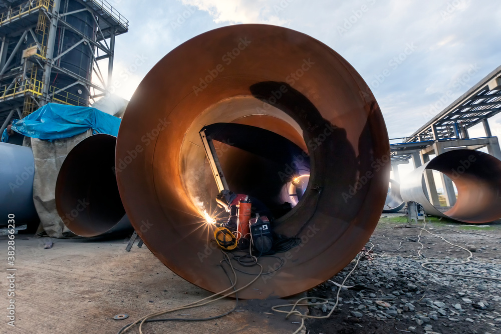 Shielded metal arc welding process. It is also known as manual metal