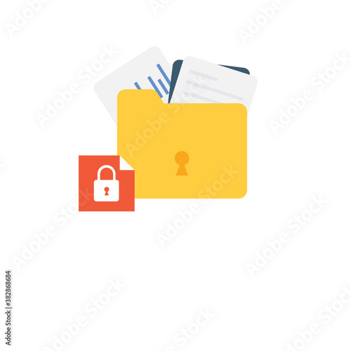 
Data protection illustration design in a vector
