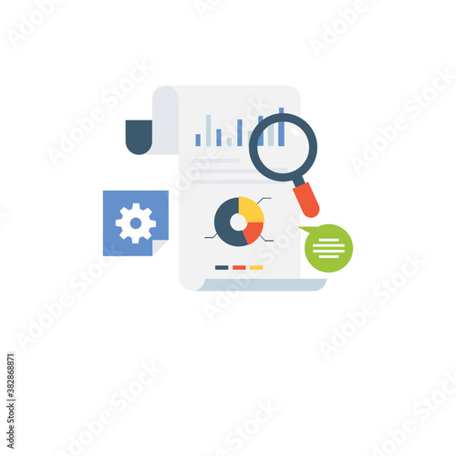 
Statistical report vector illustration 
