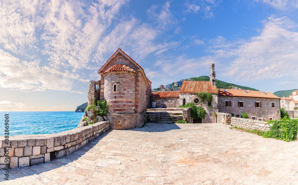 Santa Maria in Punta Church by the Citadel of Budva, Montenegro