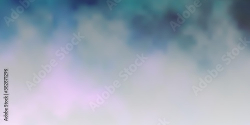 Dark Purple vector pattern with clouds. Colorful illustration with abstract gradient clouds. Pattern for your commercials.