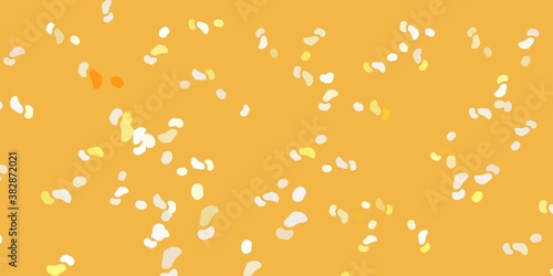 Light orange vector background with random forms.