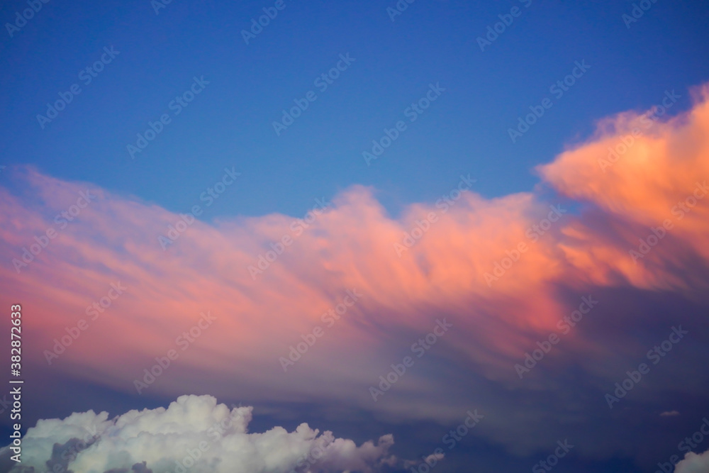Obraz premium sunset sky with clouds