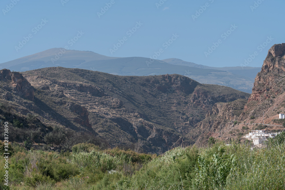 Naklejka premium Mountainous landscape in southern Spain