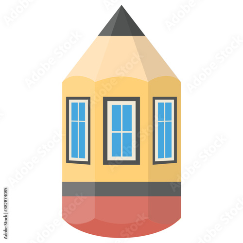 
Isolated vector icon of house sketch
