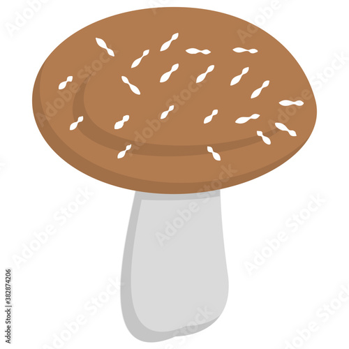 

Mushroom flat icon creative design
