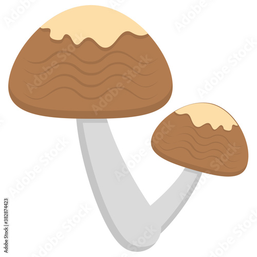

Mushroom flat icon creative design
