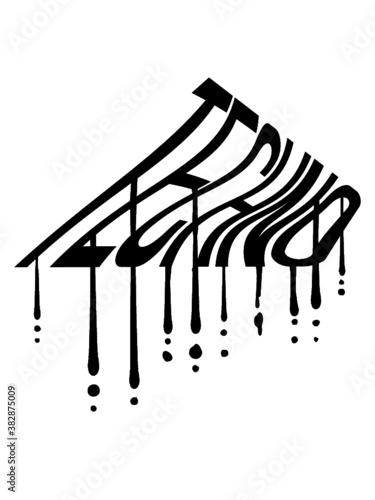 Graffiti Tropfen Techno 