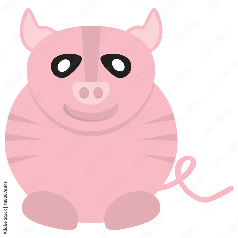 A funny fat pig icon
A funny fat pig icon