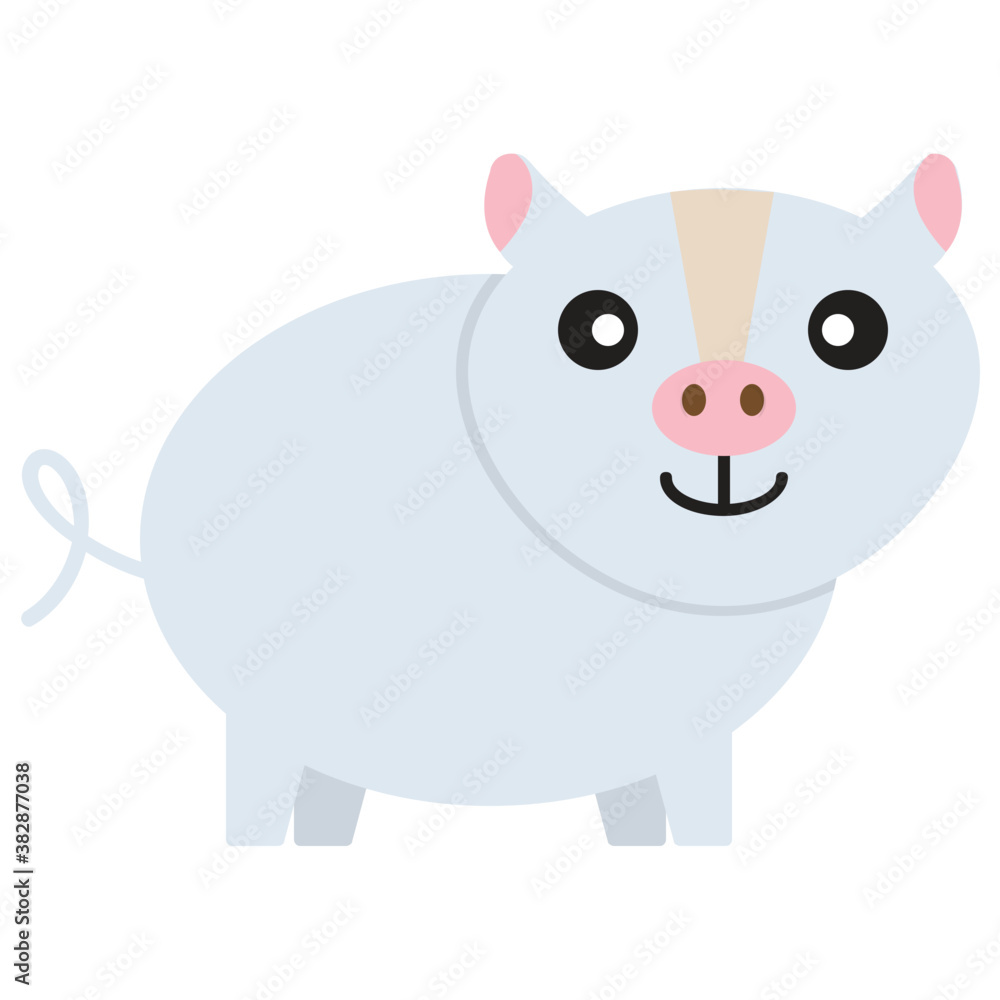 A funny fat pig icon
A funny fat pig icon