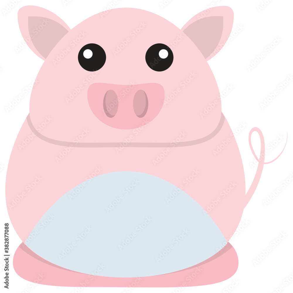 A funny fat pig icon
A funny fat pig icon