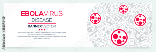 Creative (Ebola Virus) disease Banner Word with Icons ,Vector illustration.